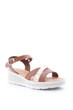 Florali Sandalo zeppa 1862 Cuoio