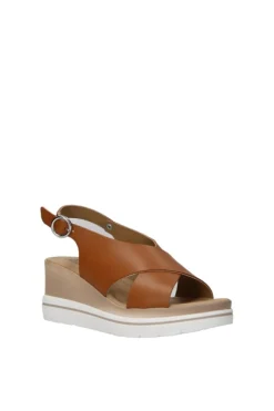 Florali Sandalo zeppa 05502 Cuoio