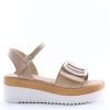 Florali Sandalo zeppa A3470 Beige