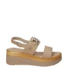 Florali Sandalo zeppa A3475 Beige