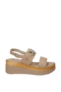 Florali Sandalo zeppa A3475 Beige