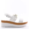 Florali Sandalo zeppa A3475 Bianco