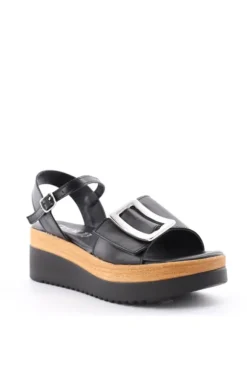 Florali Sandalo zeppa A3470 Nero