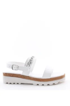 Florali Sandalo zeppa C3330 Bianco