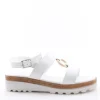 Florali Sandalo zeppa C2450 Bianco