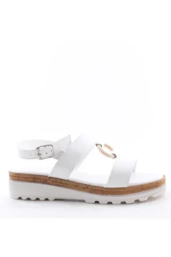 Florali Sandalo zeppa C2450 Bianco