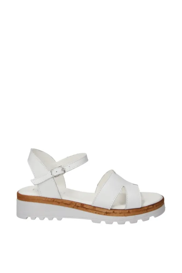 Florali Sandalo zeppa C3284 Bianco