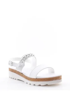 Florali Sandalo zeppa C3330 Bianco