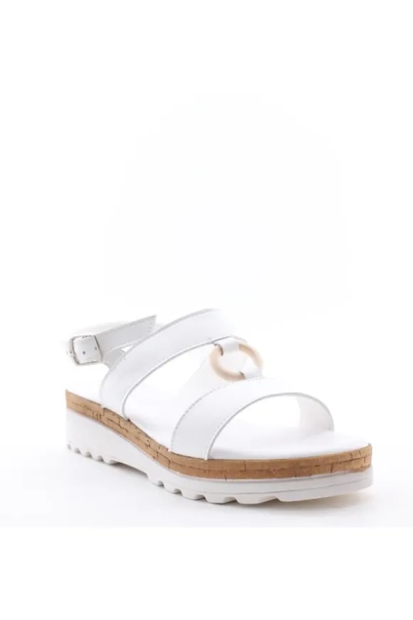 Florali Sandalo zeppa C2450 Bianco