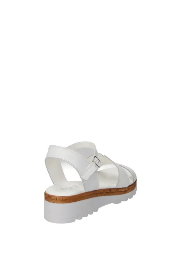 Florali Sandalo zeppa C3284 Bianco