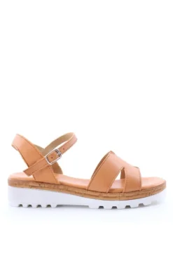 Florali Sandalo zeppa C3284 Cuoio