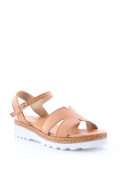 Florali Sandalo zeppa C3284 Cuoio