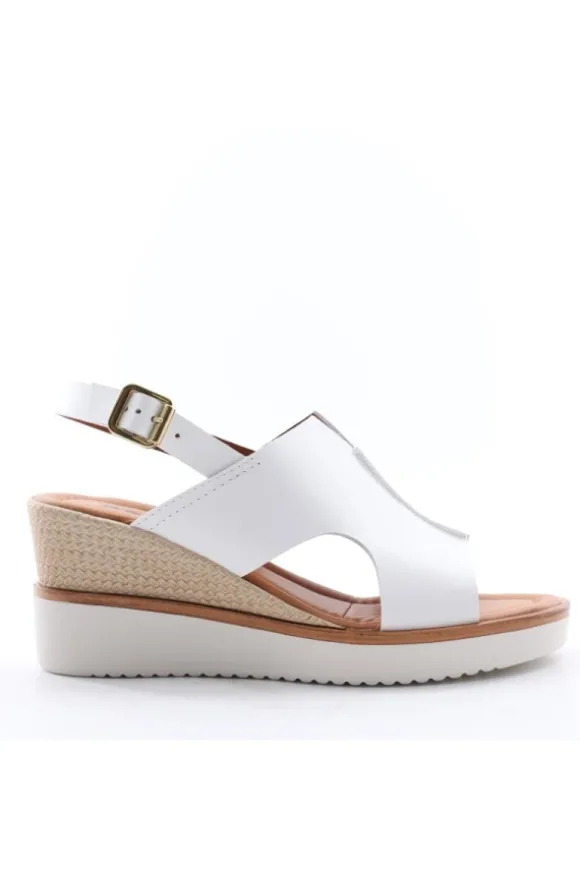 Florali Sandalo zeppa Ch05 Bianco