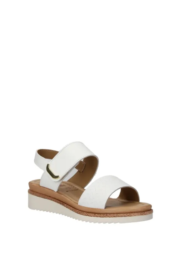 Florali Sandalo zeppa Cp07 Bianco