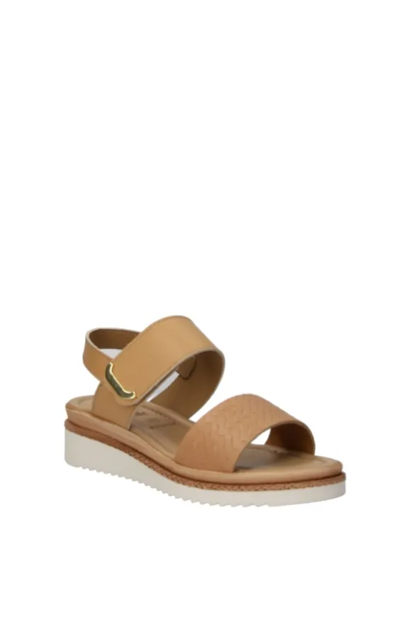 Florali Sandalo zeppa Cp07 Cuoio