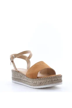 Florali Sandalo zeppa E3056 Cuoio