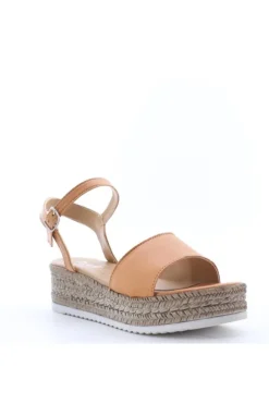 Florali Sandalo zeppa E3056 Cuoio