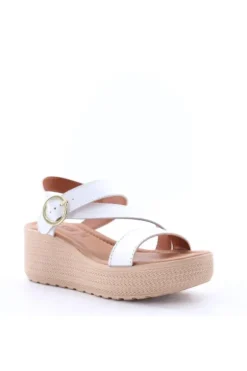 Florali Sandalo zeppa It13 Arge/bianc