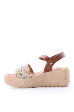 Florali Sandalo zeppa It12 Multi/cuoi