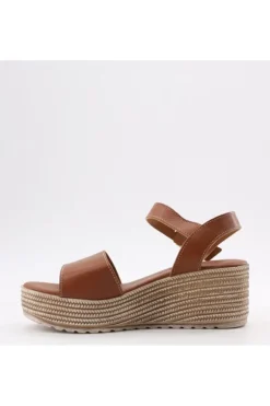 Florali Sandalo zeppa Kt44 Cuoio