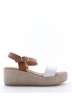 Florali Sandalo zeppa Ktn03 Bianco