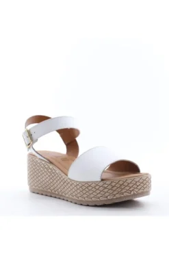 Florali Sandalo zeppa Ktn44 Bianco