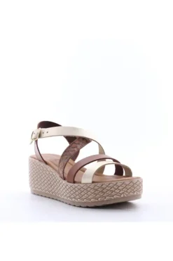 Florali Sandalo zeppa Ktn45 Platino