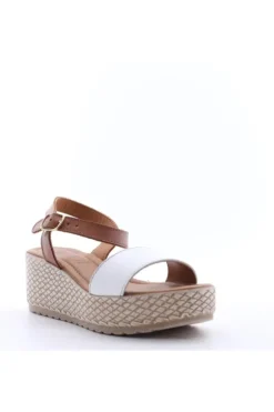 Florali Sandalo zeppa Ktn03 Bianco