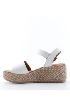 Florali Sandalo zeppa Ktn44 Bianco