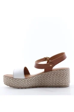 Florali Sandalo zeppa Ktn03 Bianco