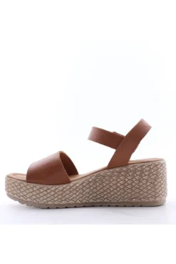 Florali Sandalo zeppa Ktn44 Cuoio