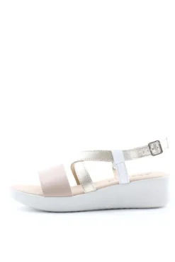 Florali Sandalo zeppa Mia29 Beiplatino