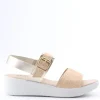 Florali Sandalo zeppa Mia43 Beige