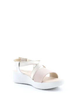 Florali Sandalo zeppa Mia29 Beiplatino