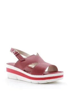 Florali Sandalo zeppa O3214 Rosso