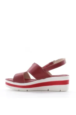 Florali Sandalo zeppa O3214 Rosso