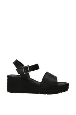 Florali Sandalo zeppa Td44 Nero