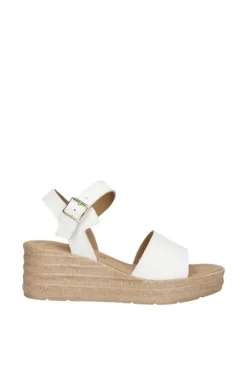 Florali Sandalo zeppa Td44 Bianco