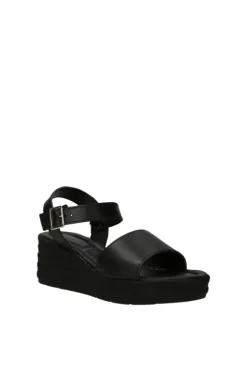 Florali Sandalo zeppa Td44 Nero