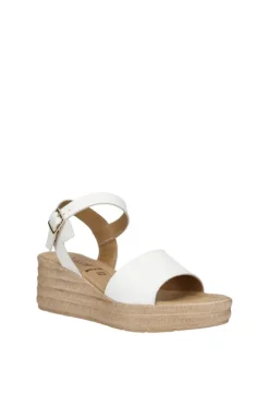 Florali Sandalo zeppa Td44 Bianco