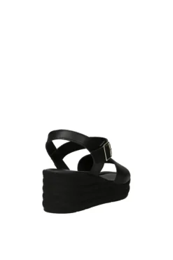 Florali Sandalo zeppa Td44 Nero