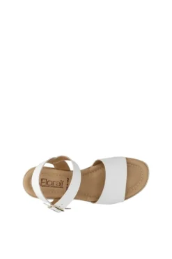 Florali Sandalo zeppa Td44 Bianco