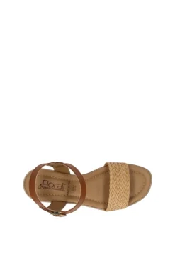 Florali Sandalo zeppa Td13 Cuoio