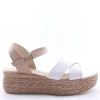 Florali Sandalo zeppa X3233 Bianco