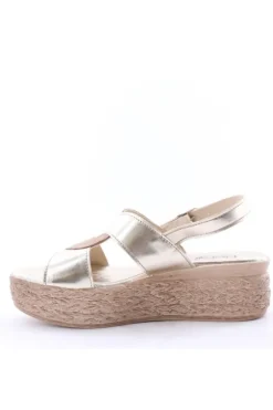 Florali Sandalo zeppa X3224 Platino