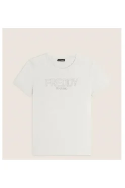 Freddy T-shirt manica corta F4wtrt1 Bianco