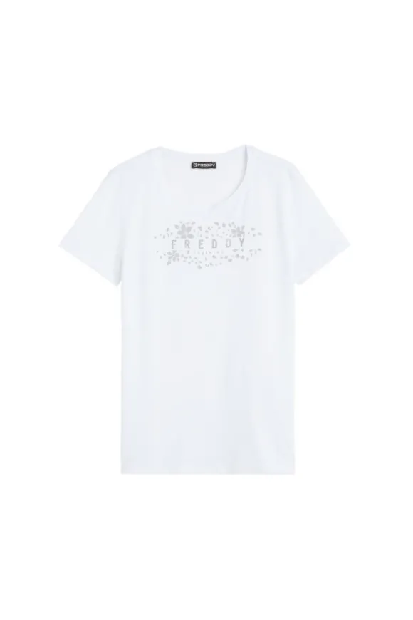 Freddy T-shirt manica corta 4wtrt4 Bianco