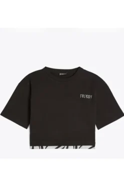Freddy T-shirt manica corta 4wmvt3 Black zebr