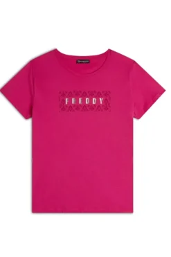 Freddy T-shirt manica corta 25wtrt3 Beetroot p