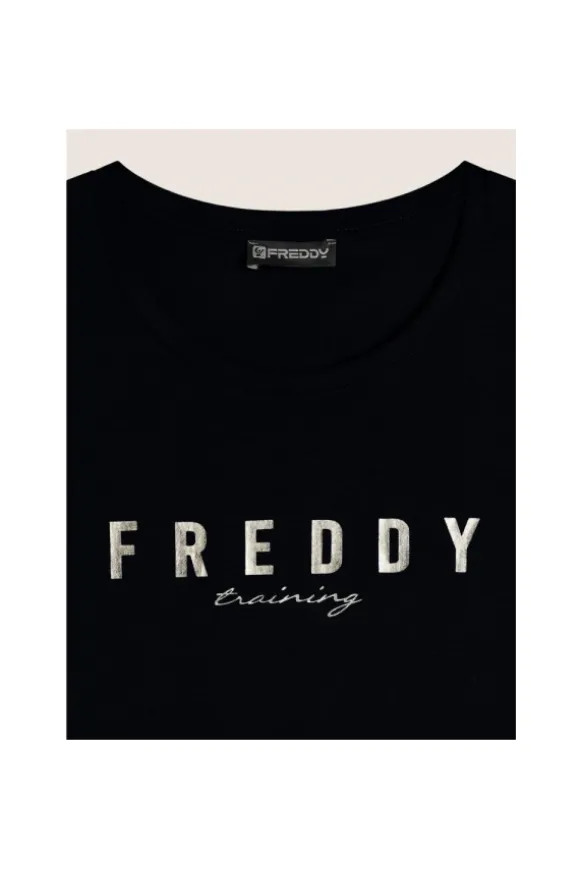 Freddy T-shirt manica corta 25wtrt2 Nero